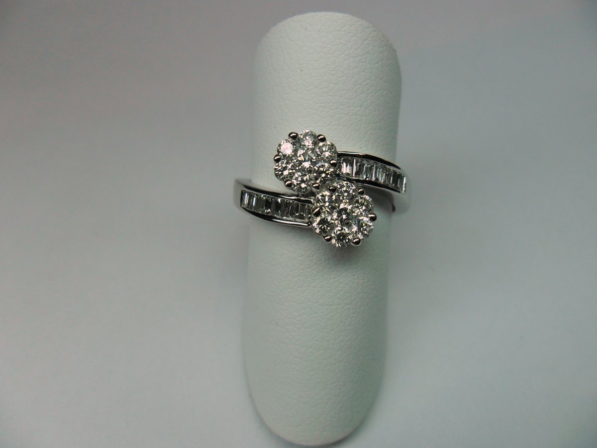 Invisible Slag Cirkel Halo Ring Witgoud